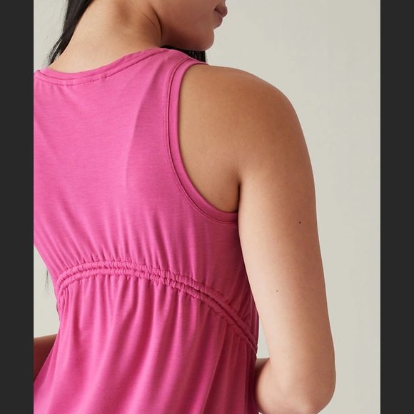 NWT ATHLETA Air Out Cinch Tank - Pink - Picture 6 of 6